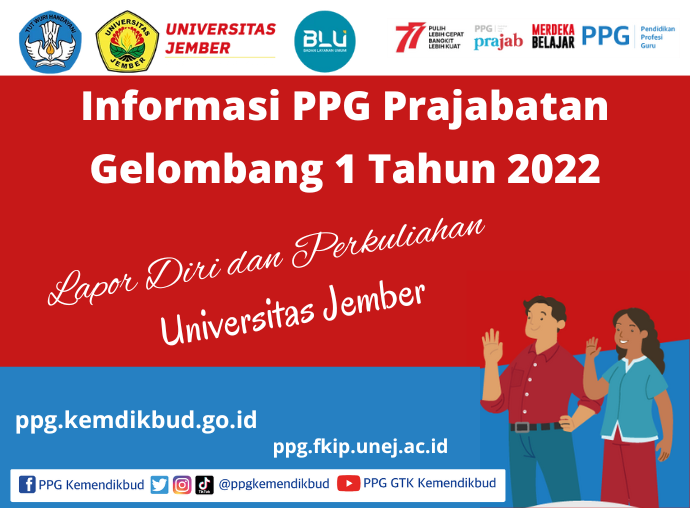 Pelaksanaan Lapor Diri PPG PraJabatan Gelombang 1 Tahun 2022